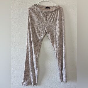 Brandy Melville PJ floral flare pants